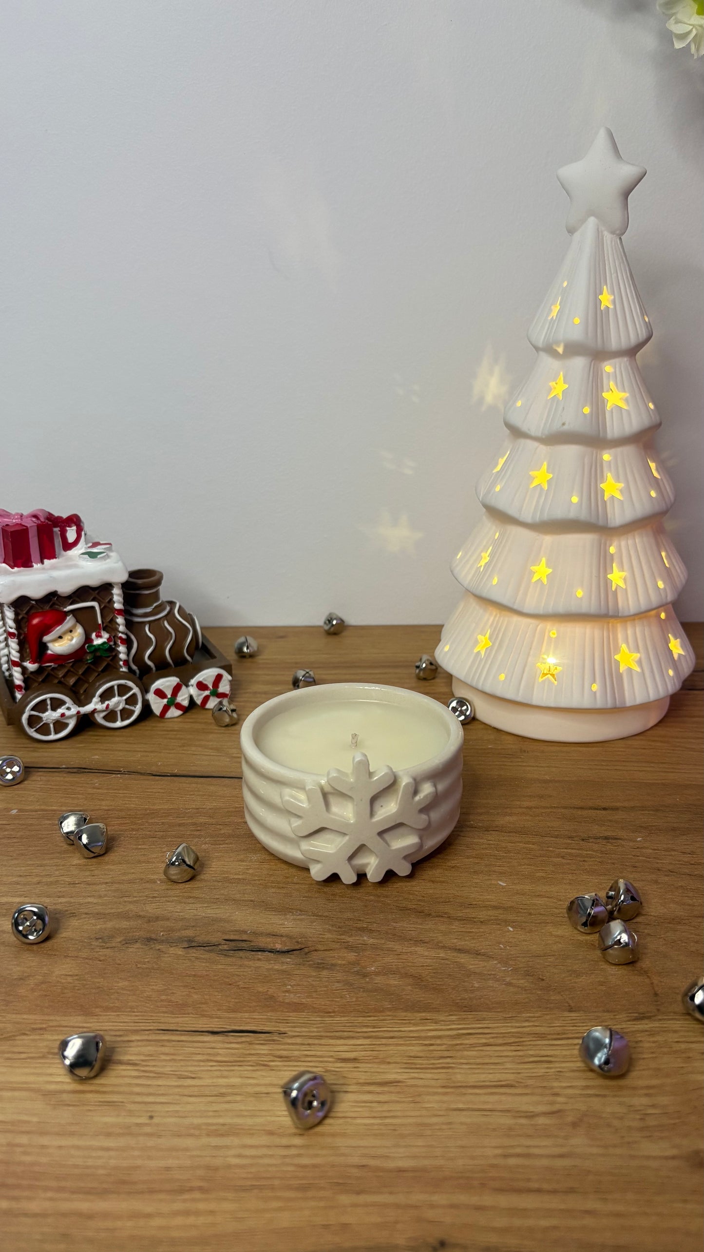 Snowflake Jar Candle