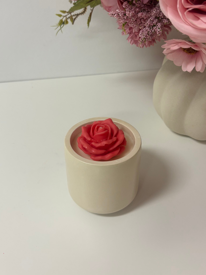 Blooming Rose Candle Vessel