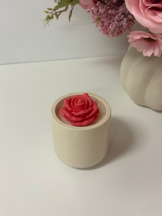 Blooming Rose Candle Vessel