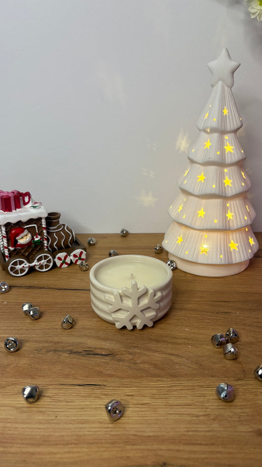 Snowflake Jar Candle