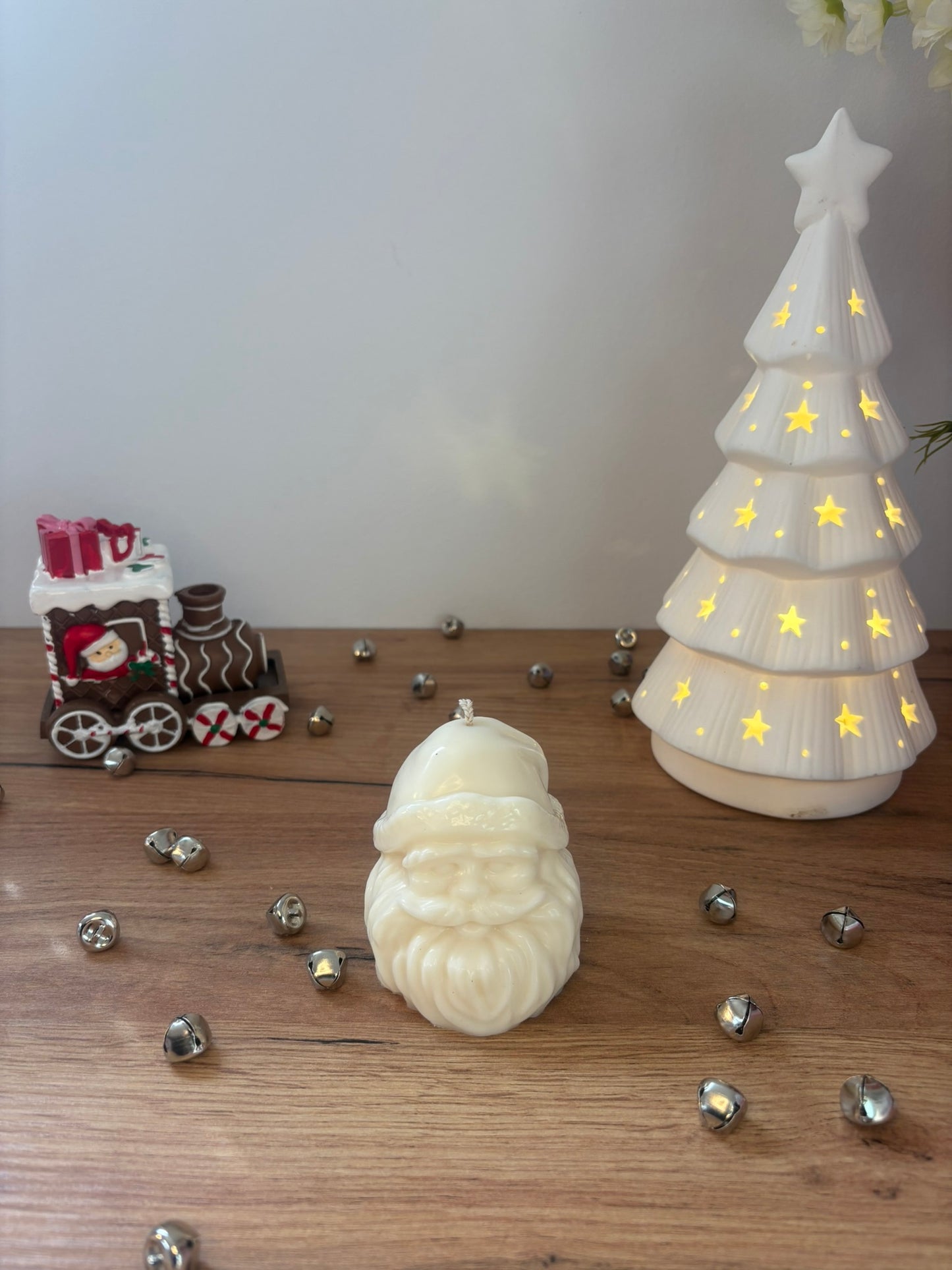 Christmas Santa's Head Candle
