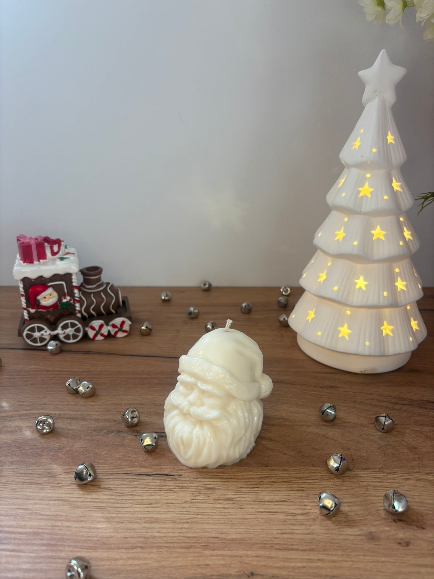 Christmas Santa's Head Candle