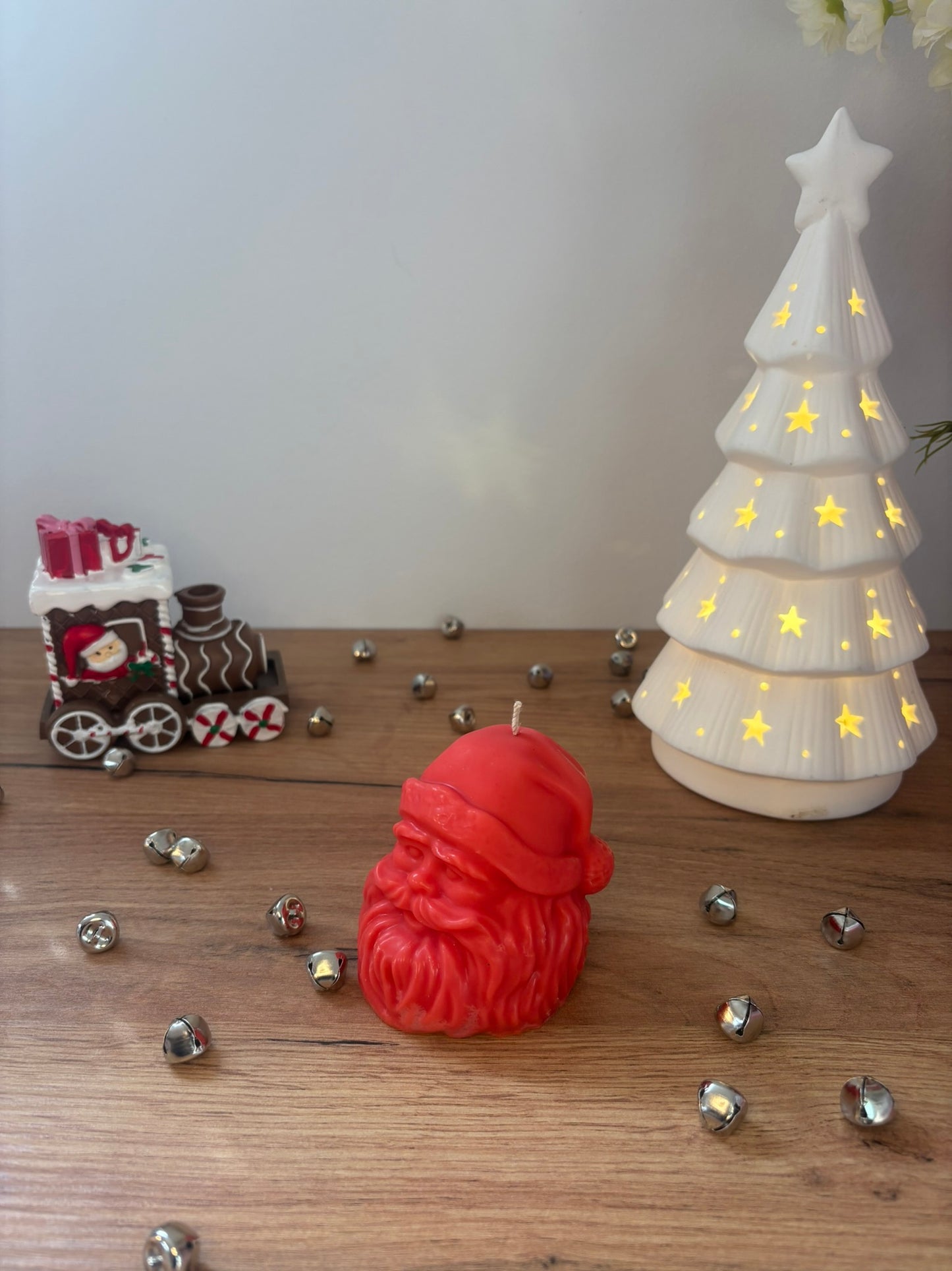 Christmas Santa's Head Candle