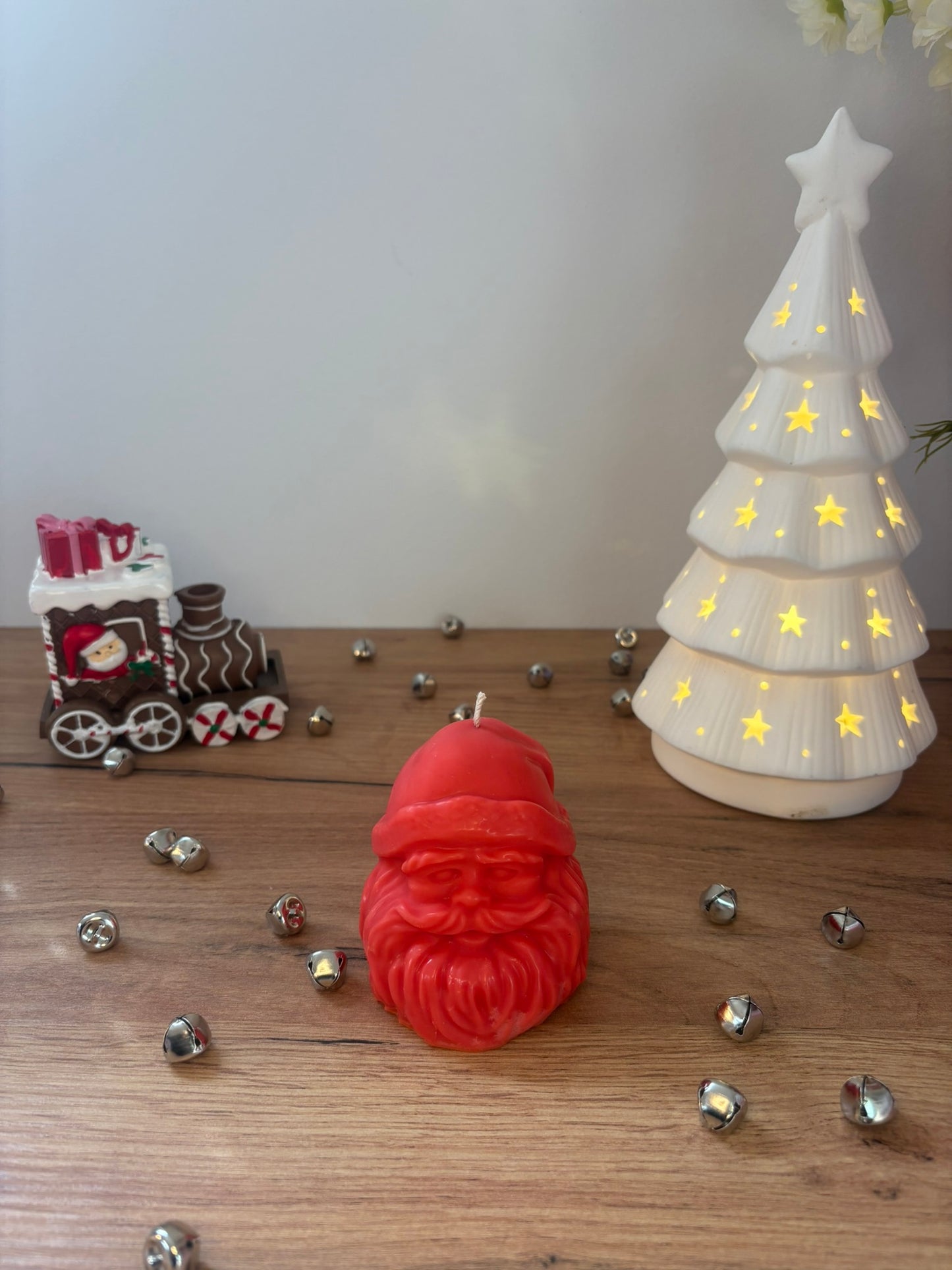 Christmas Santa's Head Candle
