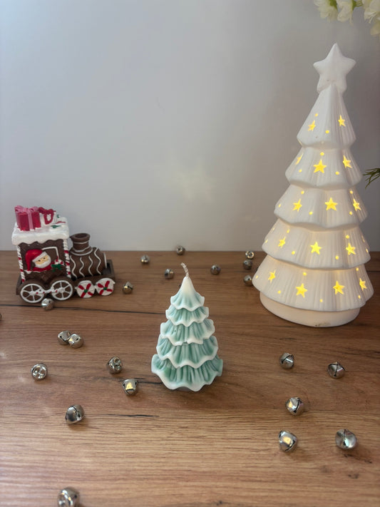 Layered Christmas Tree Candle