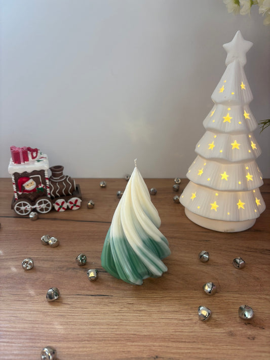 Large Spiral Tree Candle