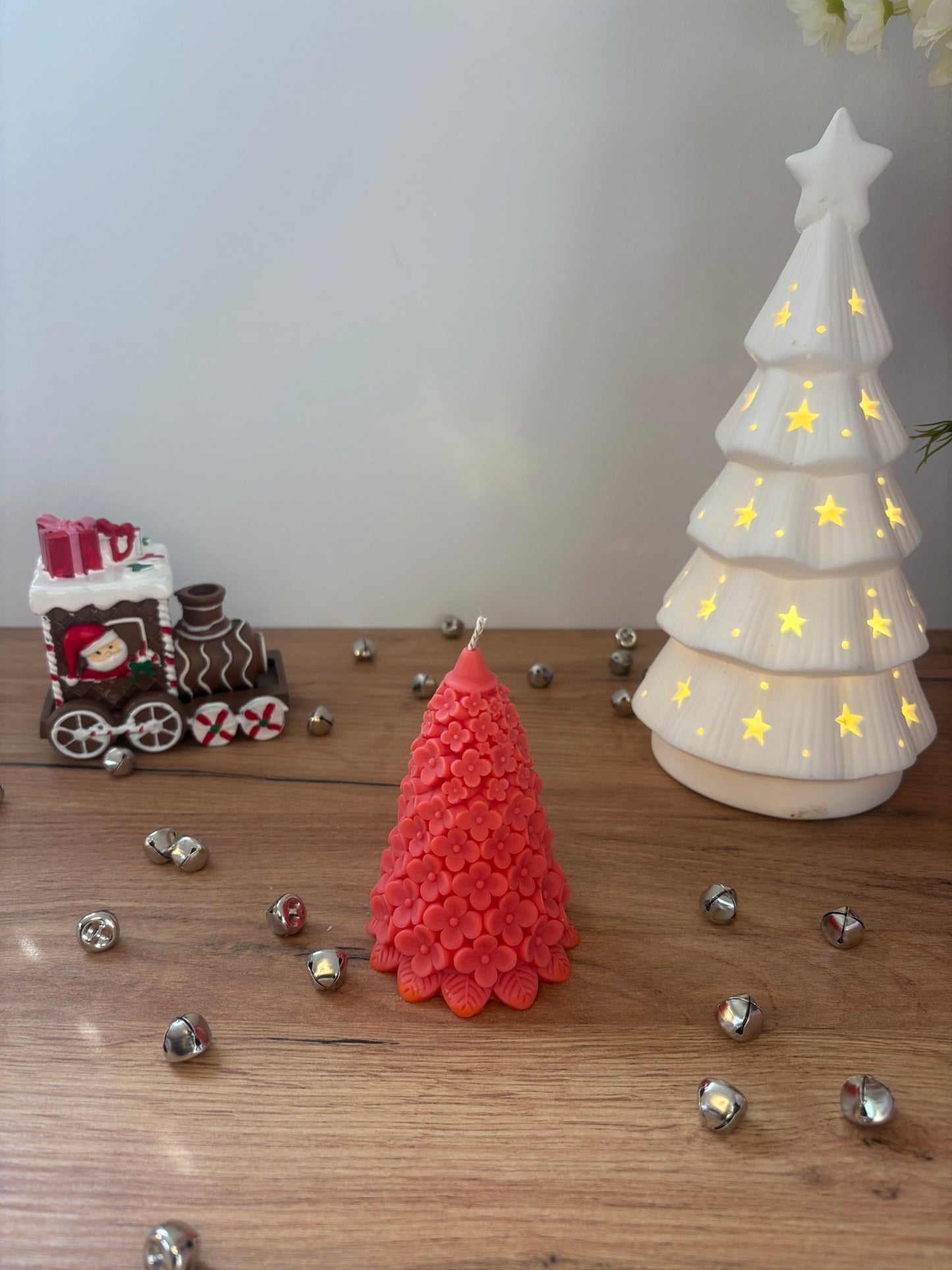 Christmas Flower Tree Candle