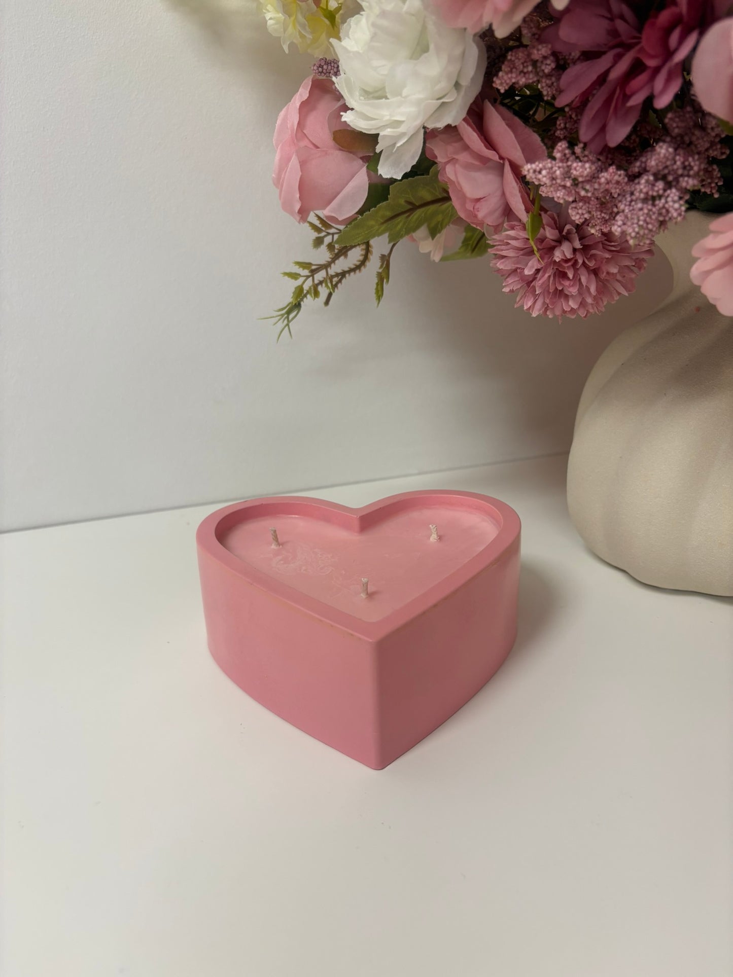 Large Heart Candle Vessel