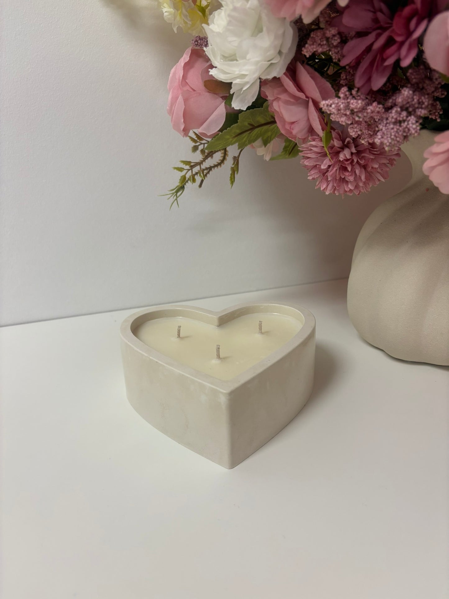 Large Heart Candle Vessel