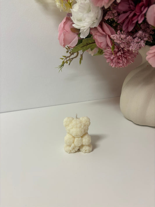 Rose Bear Bouquet Candle