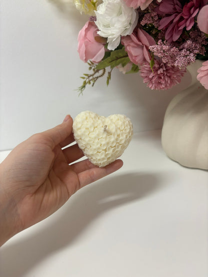 Heart Flower Candle