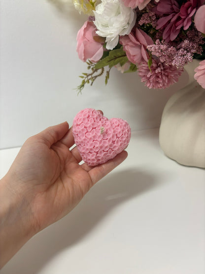 Heart Flower Candle
