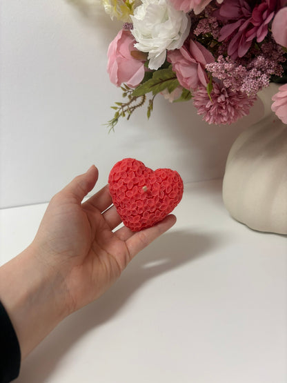 Heart Flower Candle