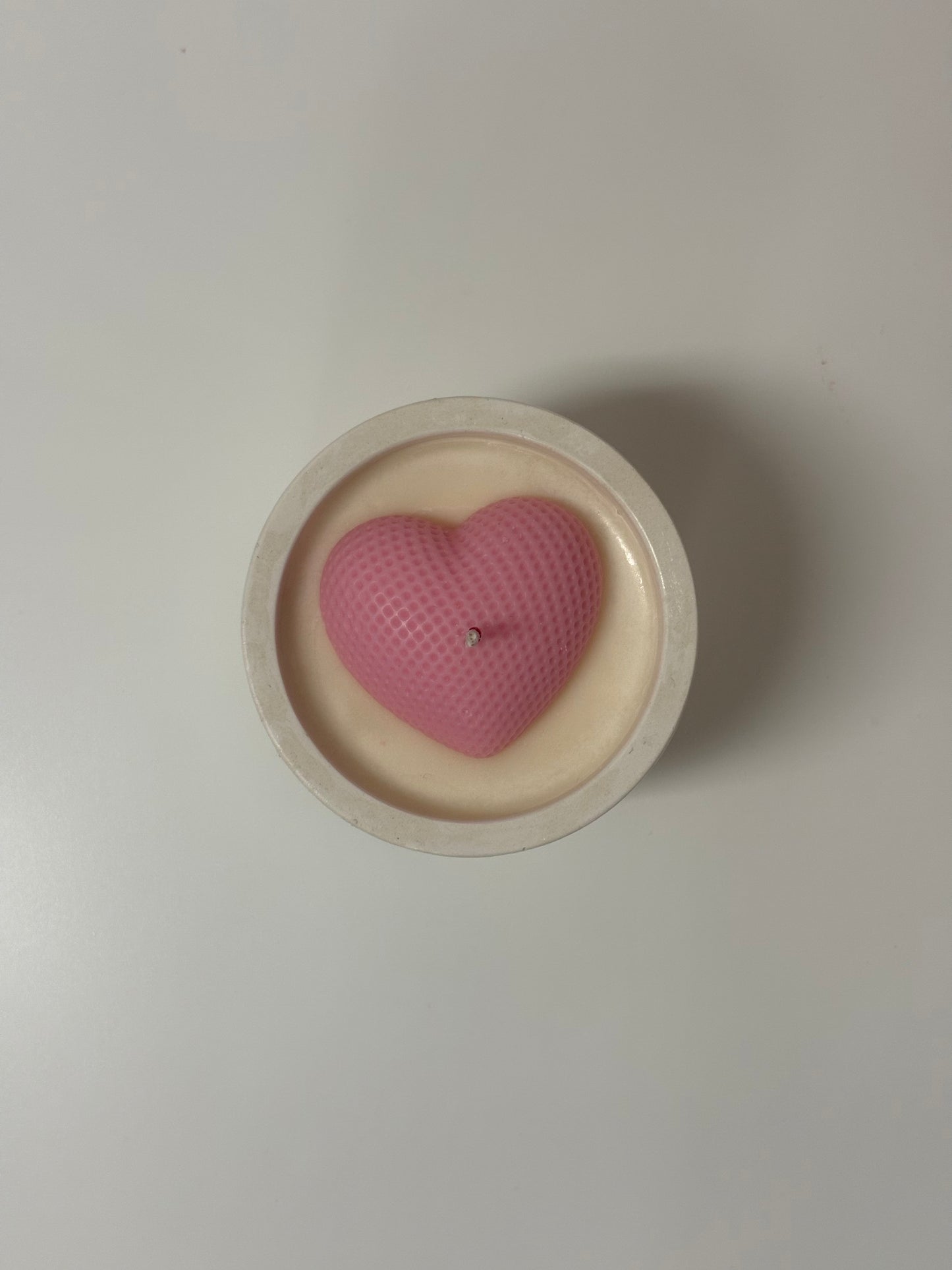 Heart Striped Candle Vessel